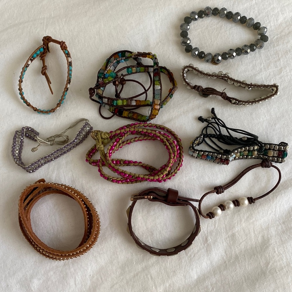 Set of 10 bracelets